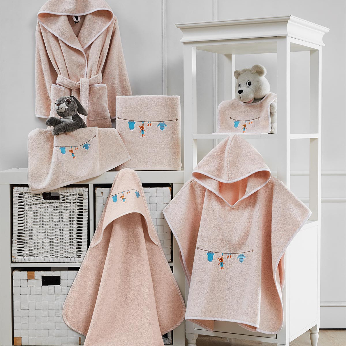 Poncho de bain enfant 4/8 ans SWEETY pétale, SENSEI MAISON