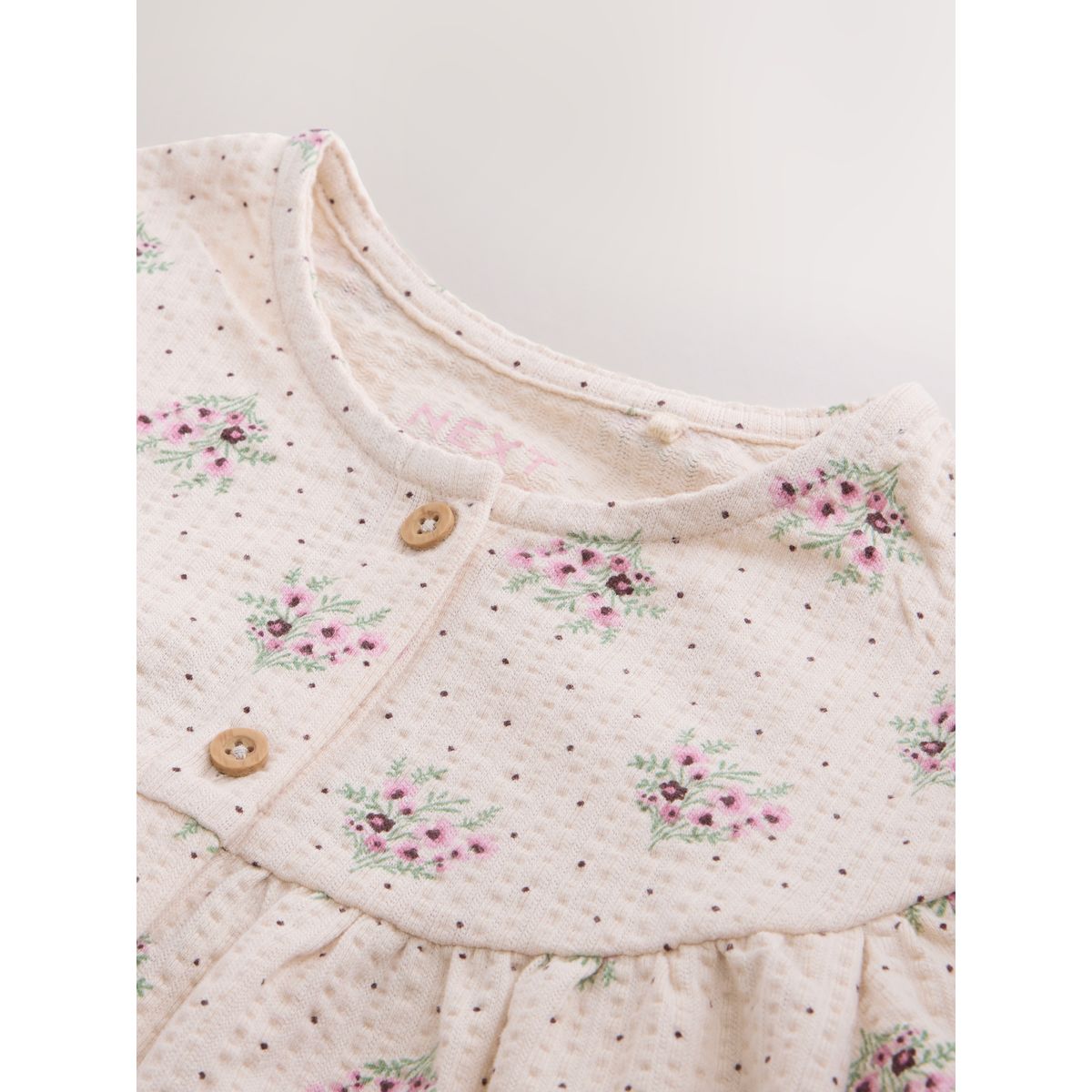 Chemisier à manches longues/pantalon bouffant rose à petites fleurs, NEXT