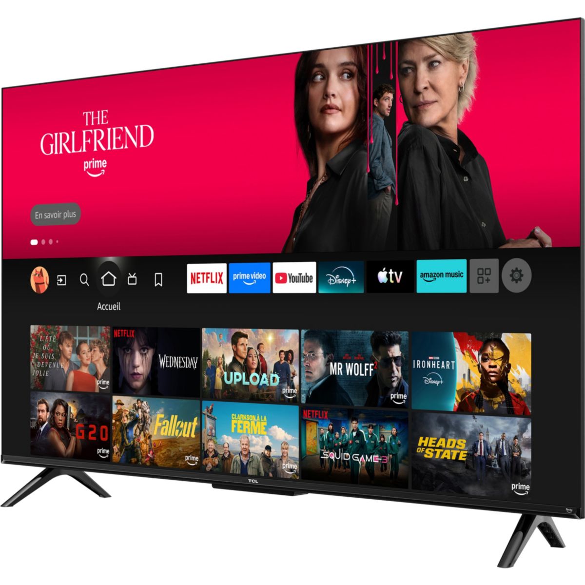 TV LED 43V6D (2026) 43" (109 cm) couleur unique, TCL