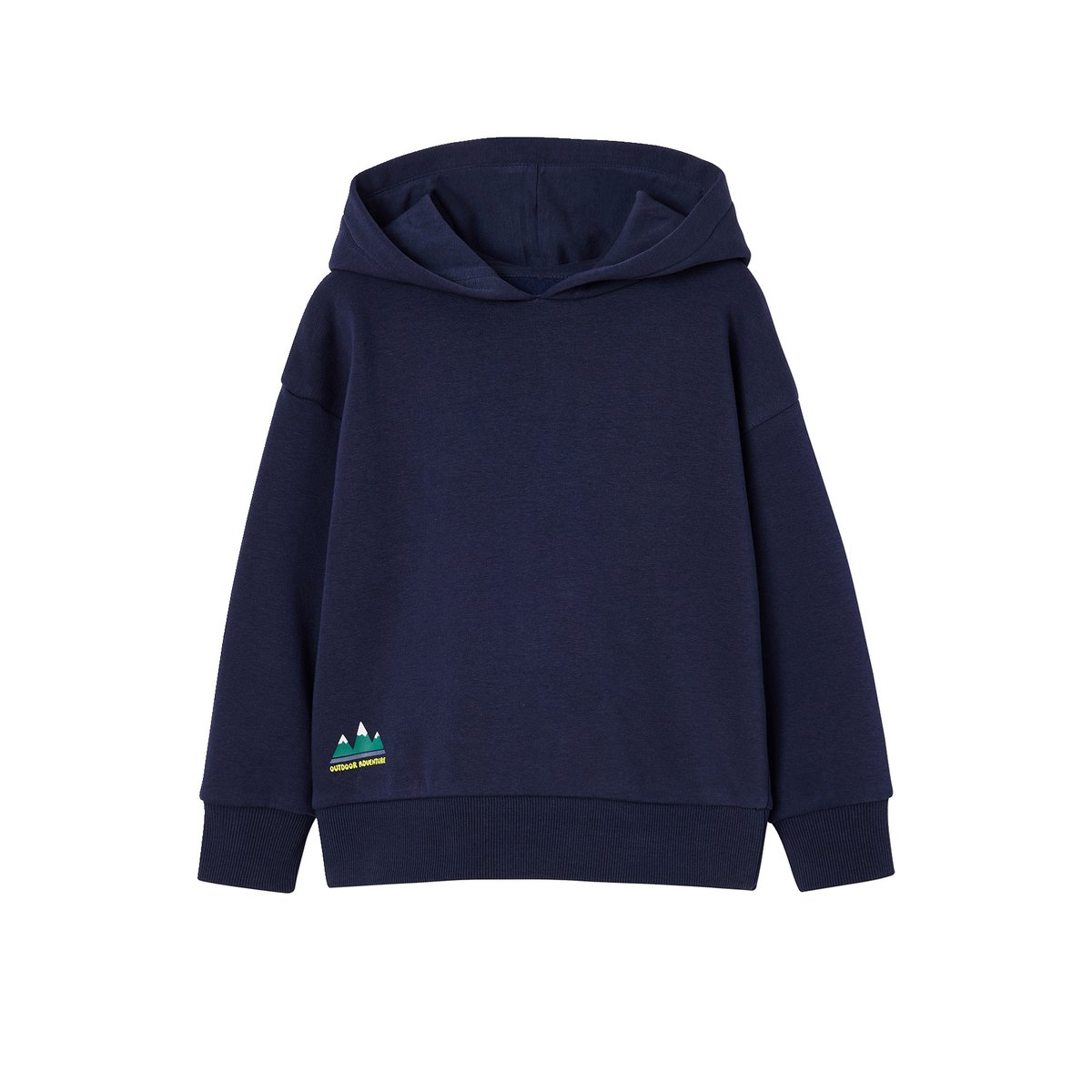 Sweat à capuche marine, VERTBAUDET