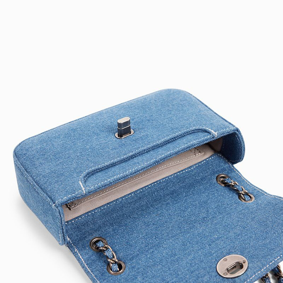 Mini Grace Shoulder Bag in Canvas blue denim, NAT & NIN