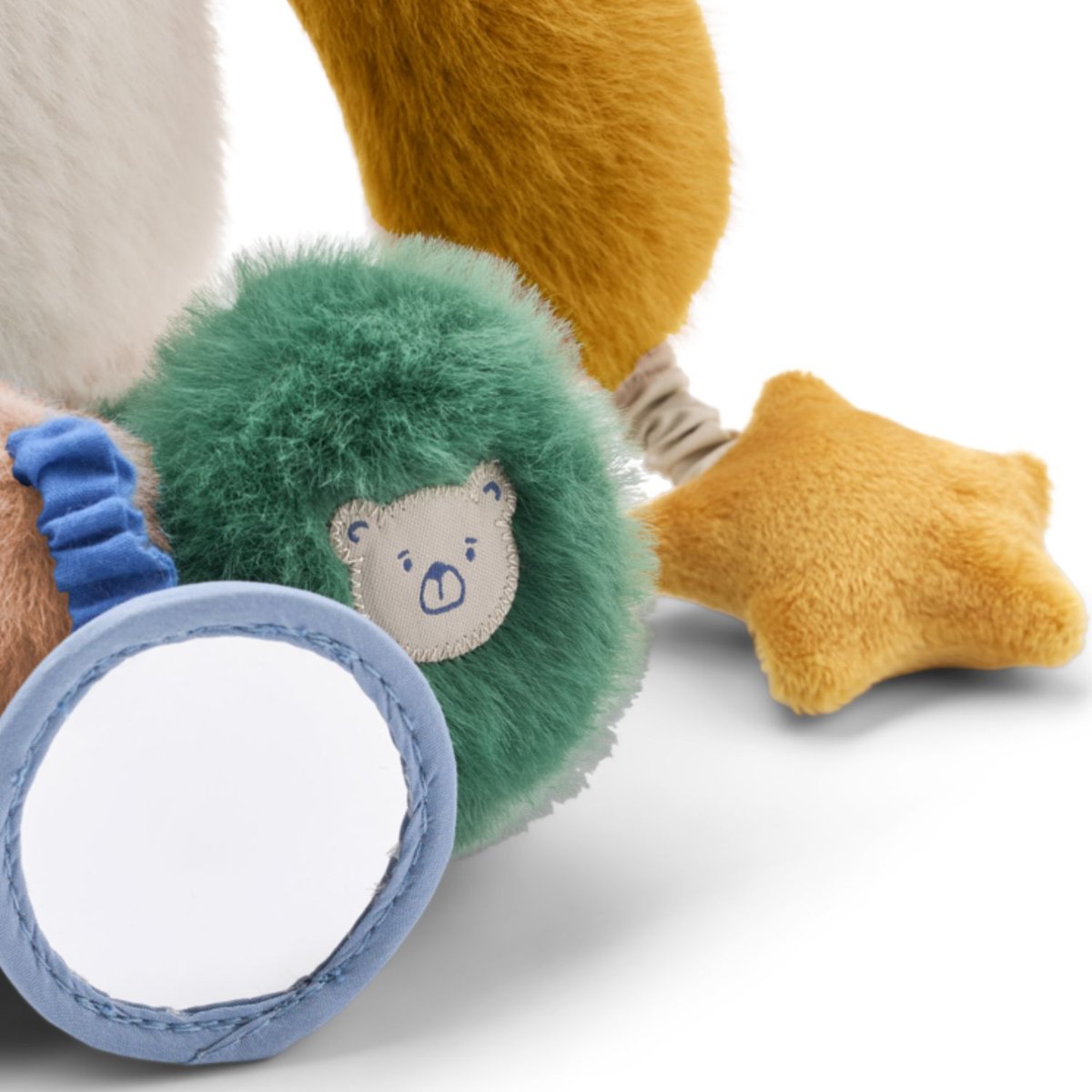 Peluche d'activités Angelina blanc, jaune, vert, LIEWOOD