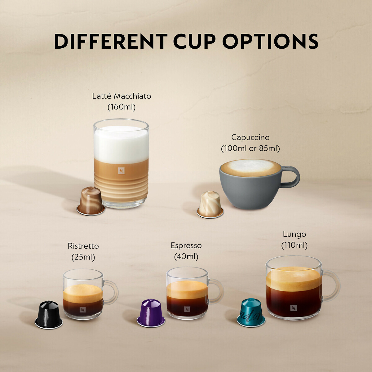 Nespresso by De'longhi Lattissima One Coffee Pod Machine black, NESPRESSO