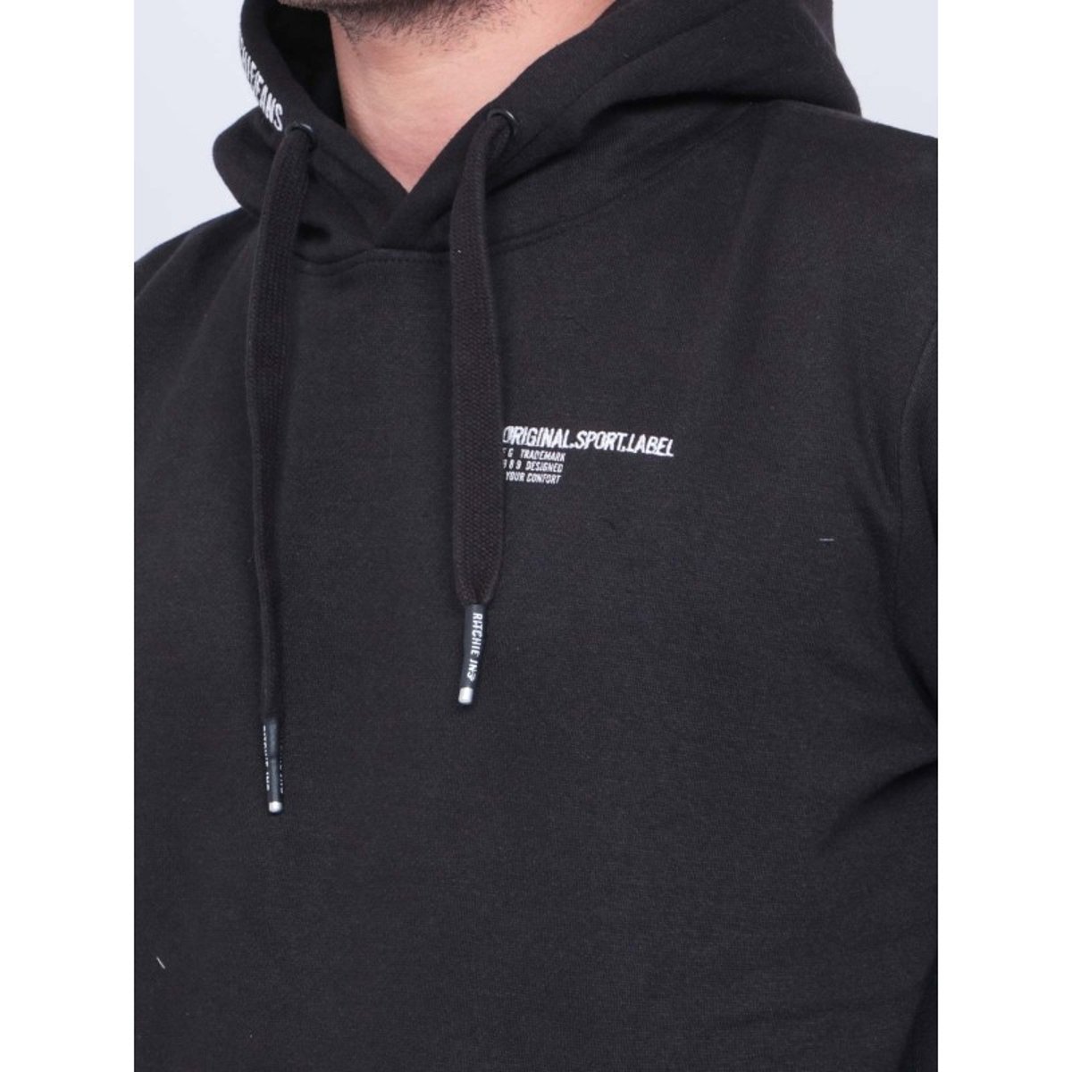 Sweat Capuche Wylder noir, RITCHIE