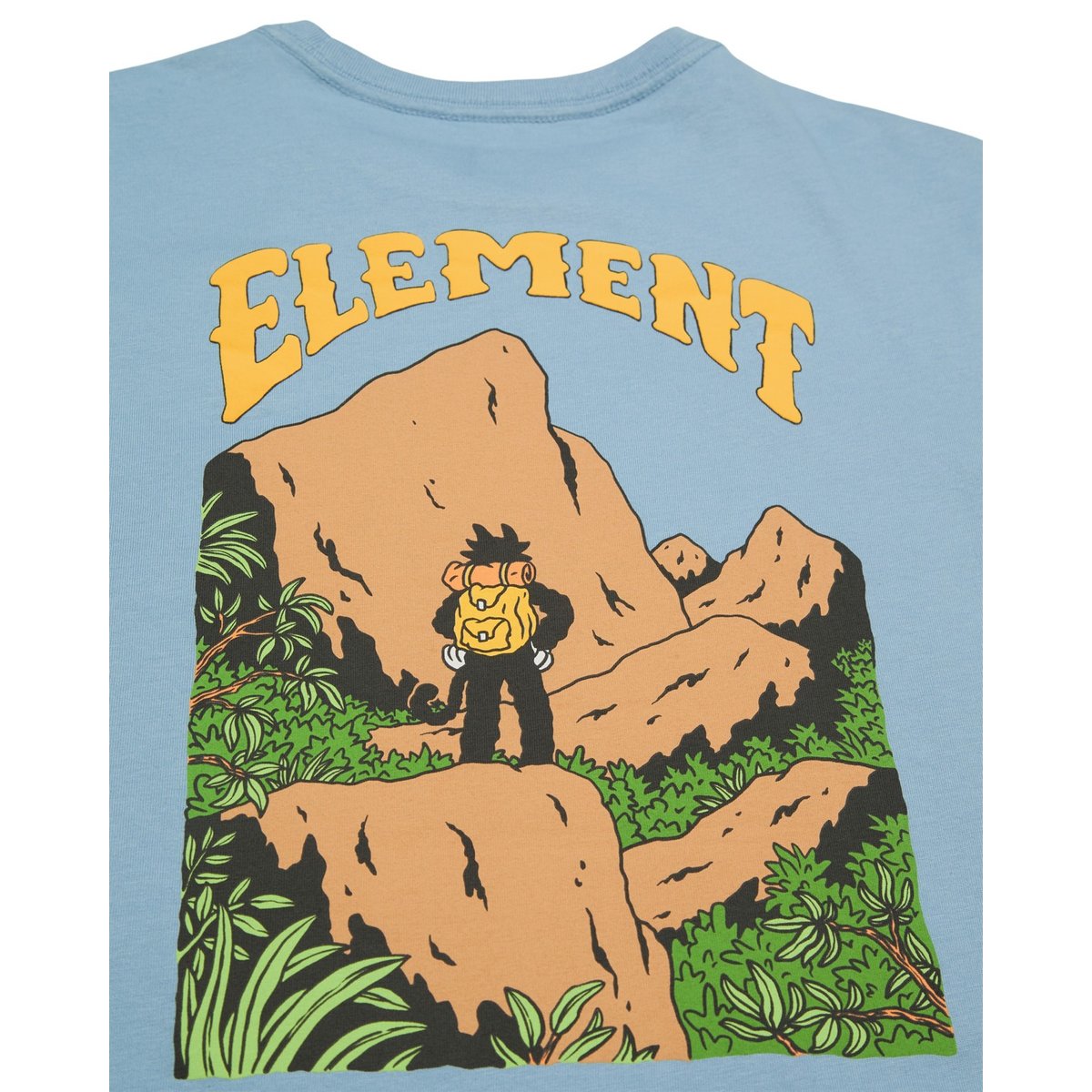 T-Shirt manches courtes SUMMIT Y bleu faded denim, ELEMENT