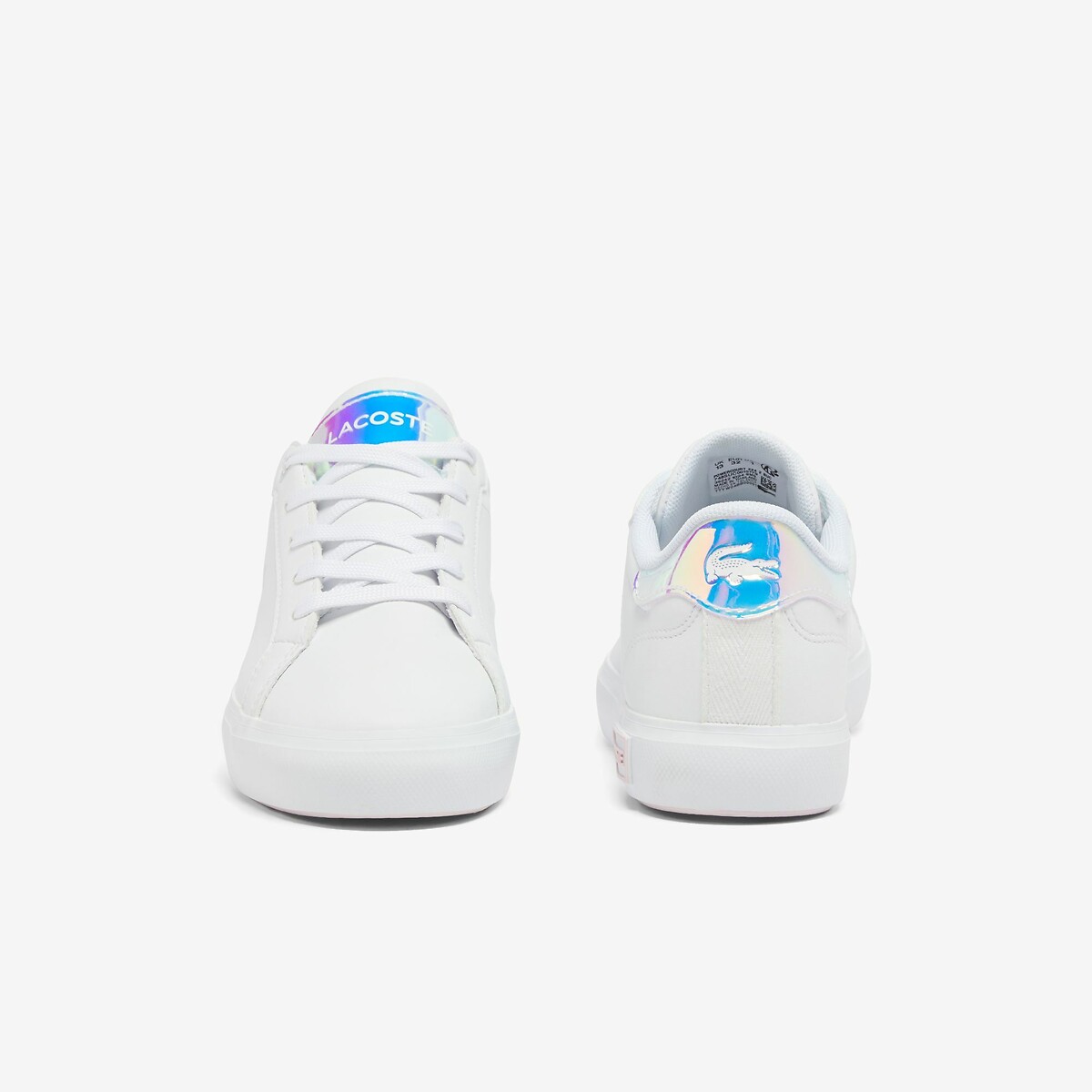 Kids Powercourt Low Top Trainers white/pink, LACOSTE