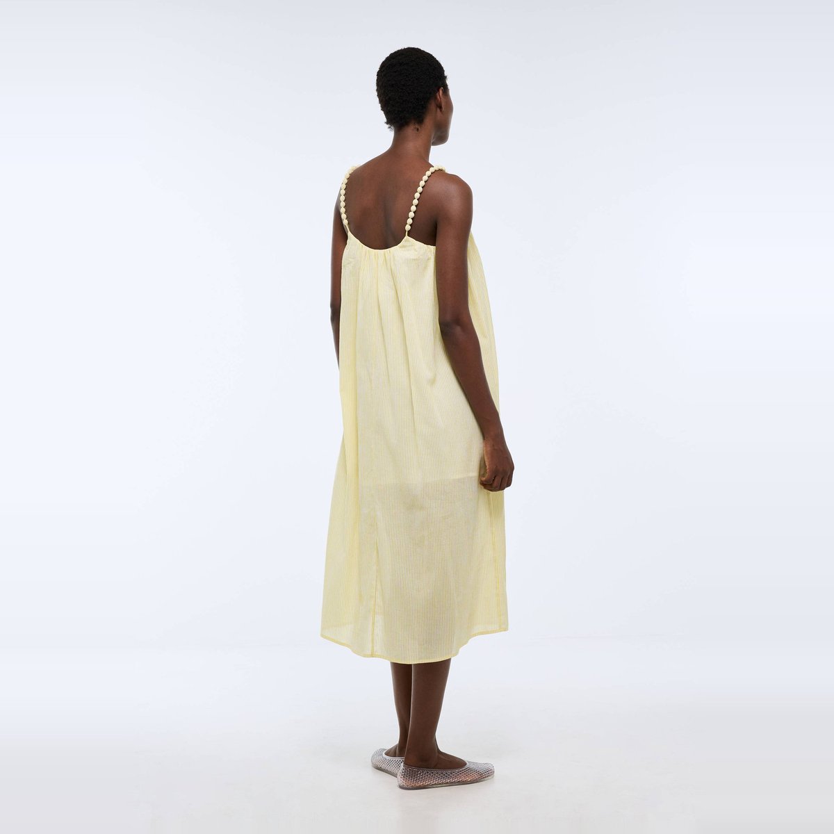 Robe de plage en coton BIO GOTS renoncule, MONOPRIX