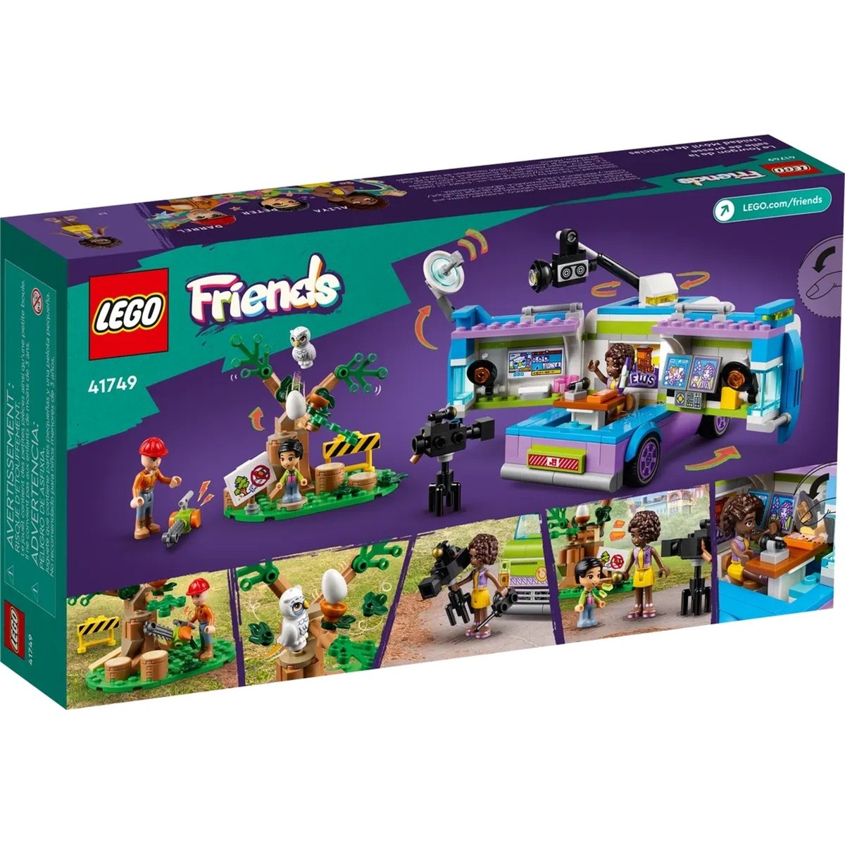Friends Le camion de reportage multicolore, LEGO