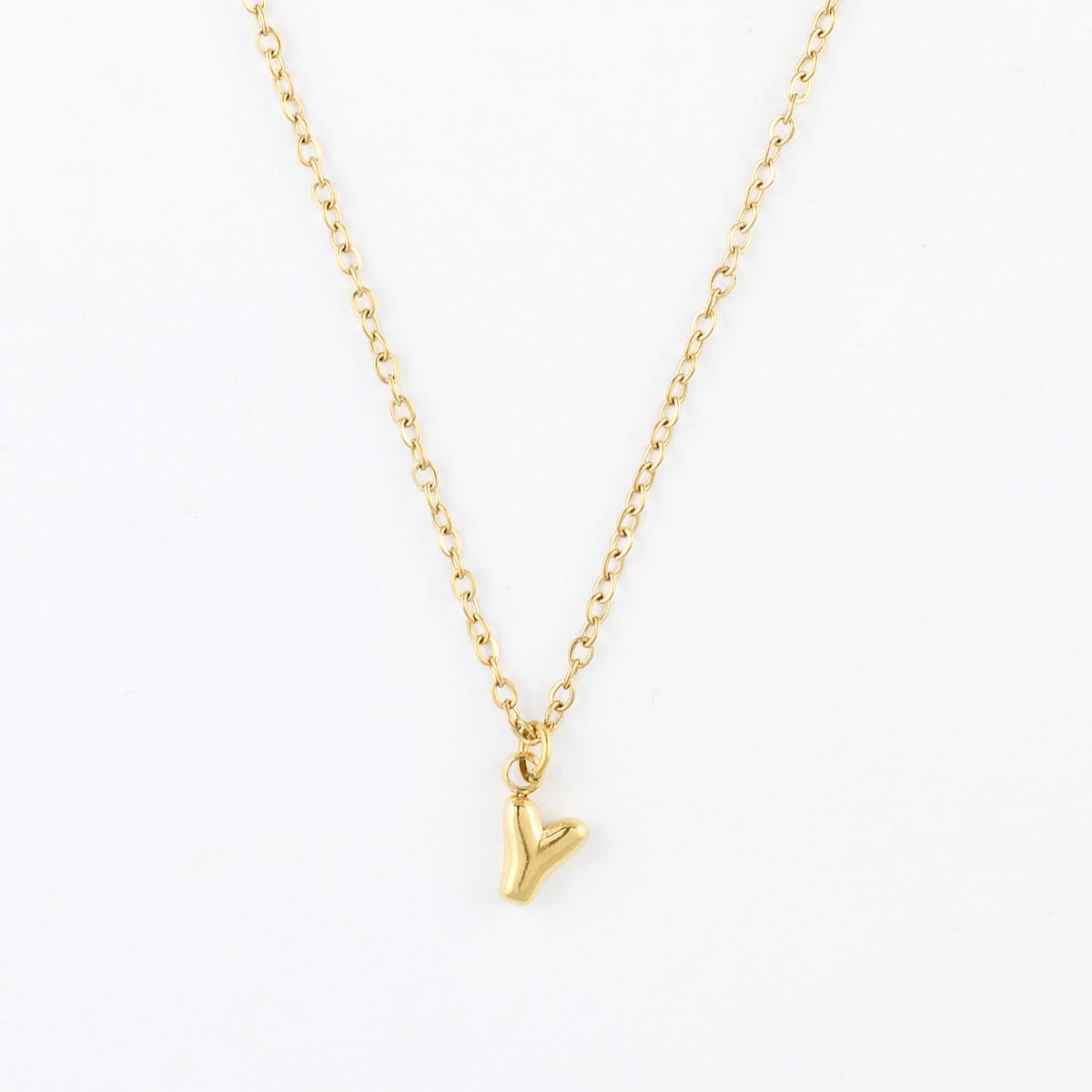 Collier à pendentif lettre Y acier inoxydable doré, BALABOOSTE