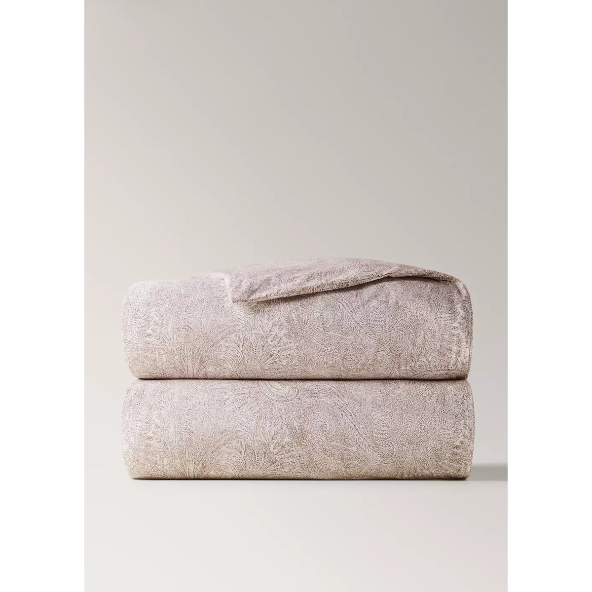 Housse de couette coton 200 fils imprimé fleur lit 90 cm cognac, MANGO HOME
