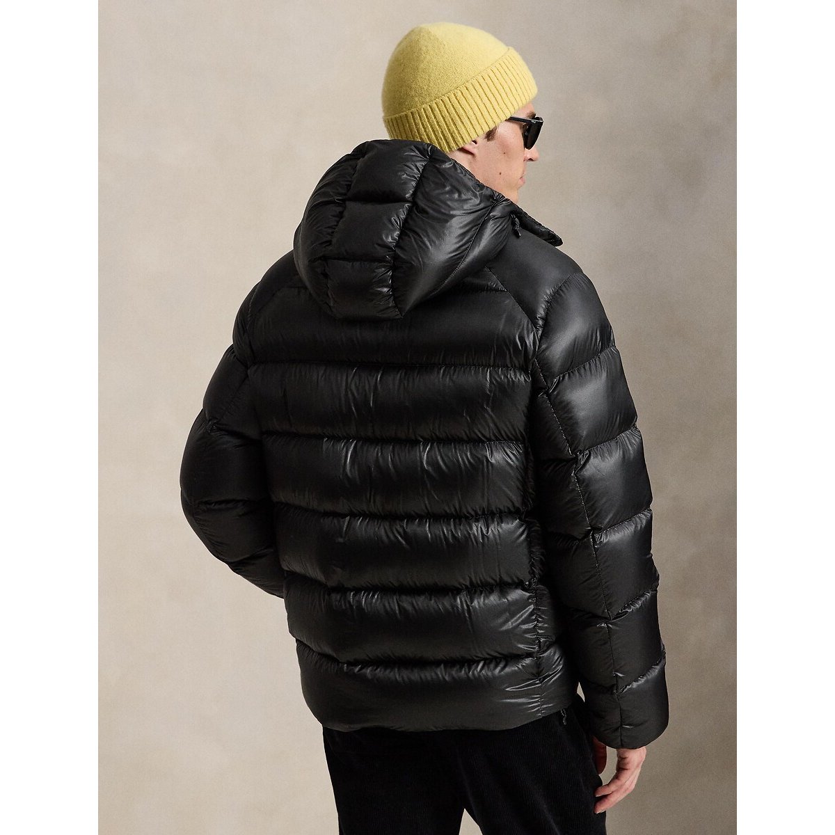 Doudoune matelassée à capuche noir, POLO RALPH LAUREN