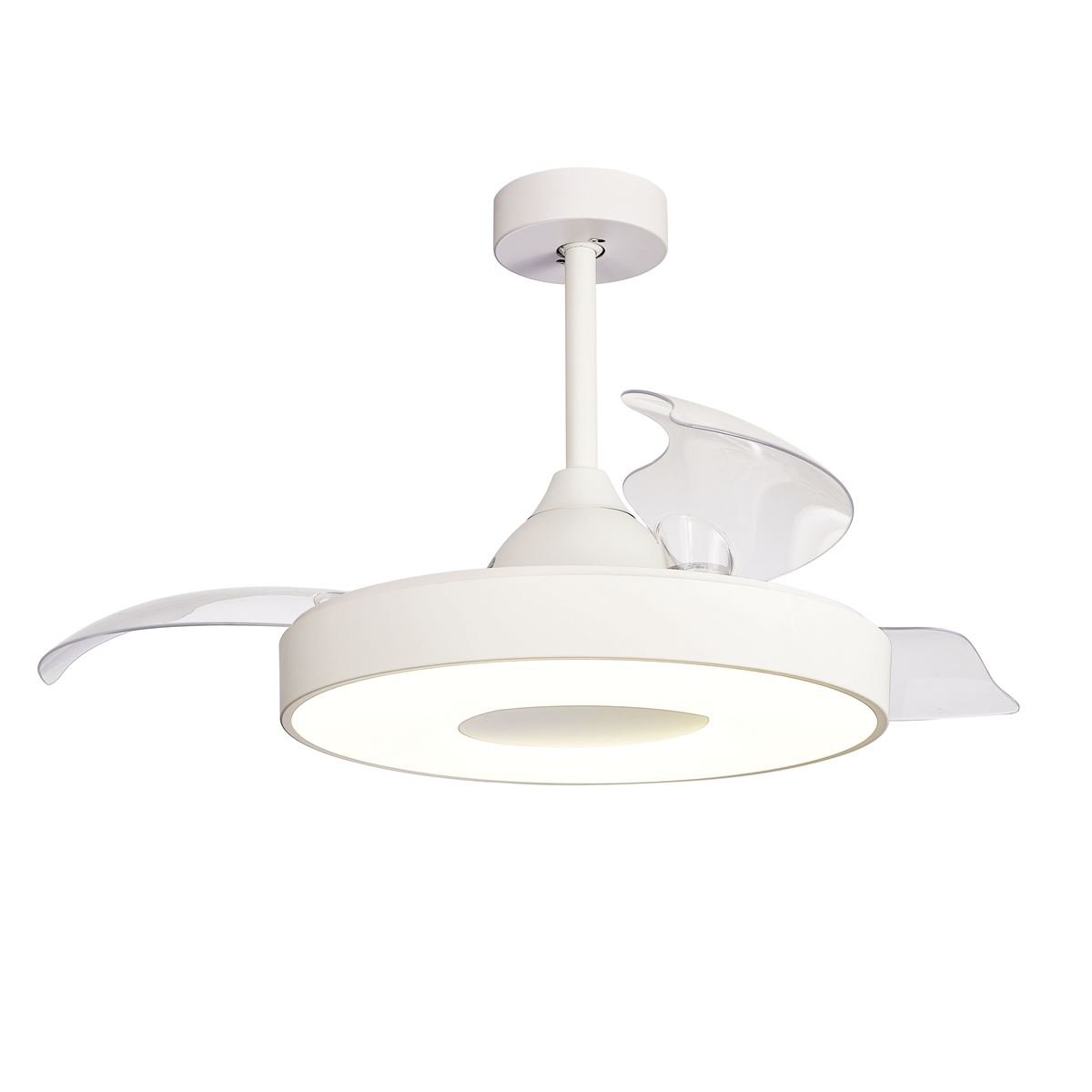 Plafonnier Ventilateur Coin Fan led 60W blanc, MANTRA