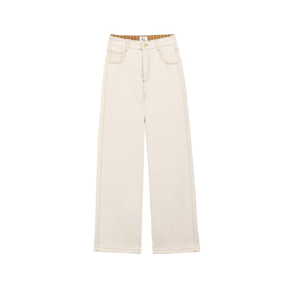 Pantalon large uni PARINA 05-naturel, LA PETITE ETOILE