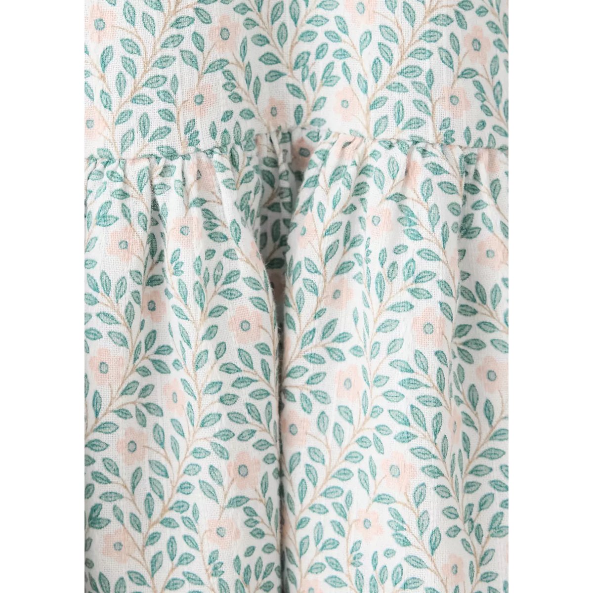Robe 100 % coton imprimé fleuri blanc cassé, MANGO BABY