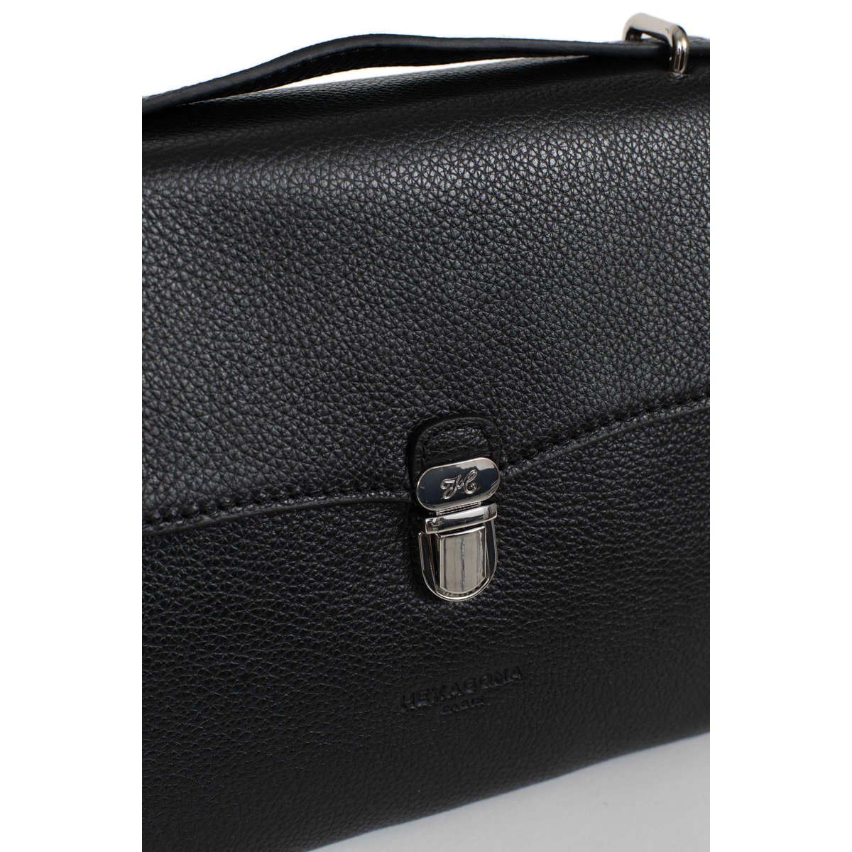Sac porté travers  AURORE noir, HEXAGONA