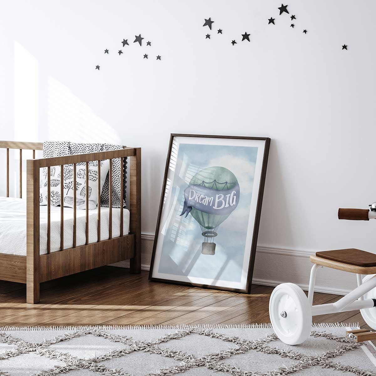 Affiche enfant rêver grand bleu affiche seule, HEXOA