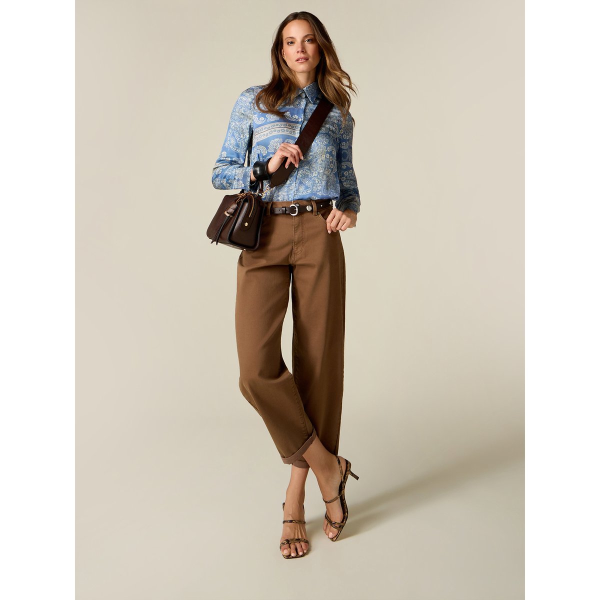 Pantalon barrel noir, OLTRE