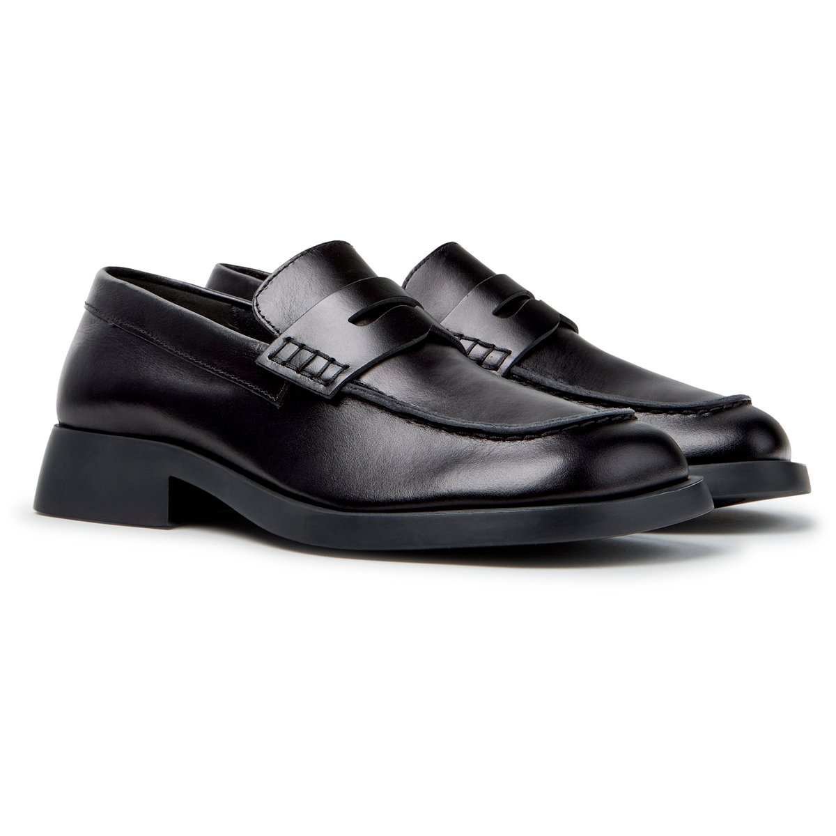 Mocassins Donna Smooth Leather noir 003, CAMPER