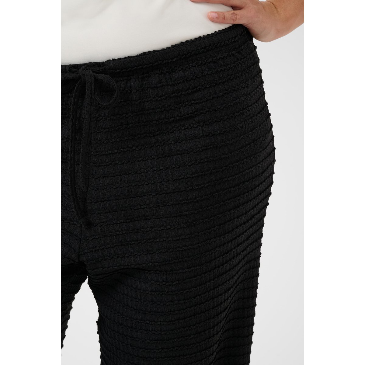 Pantalon Tricoté noir black deep cc., KAFFE CURVE