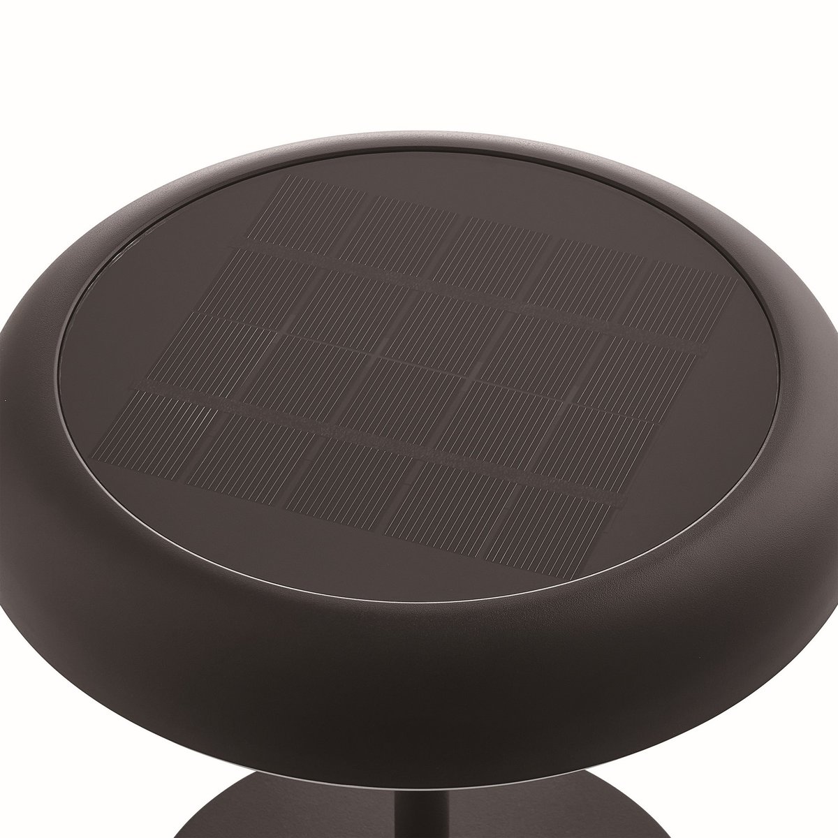 Lampe solaire Ronde, au design épuré d'exterieur en plastique, ELMER Solar noir, NORDLUX
