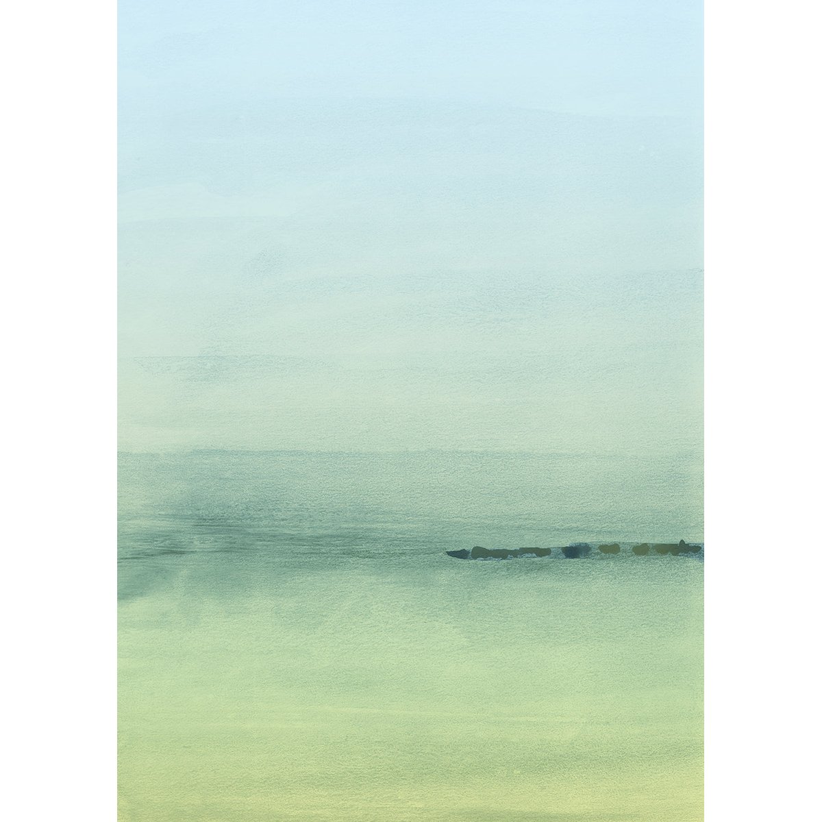 Affiche avec tableau décoratif, 50 x 70 cm beige, HANNUN