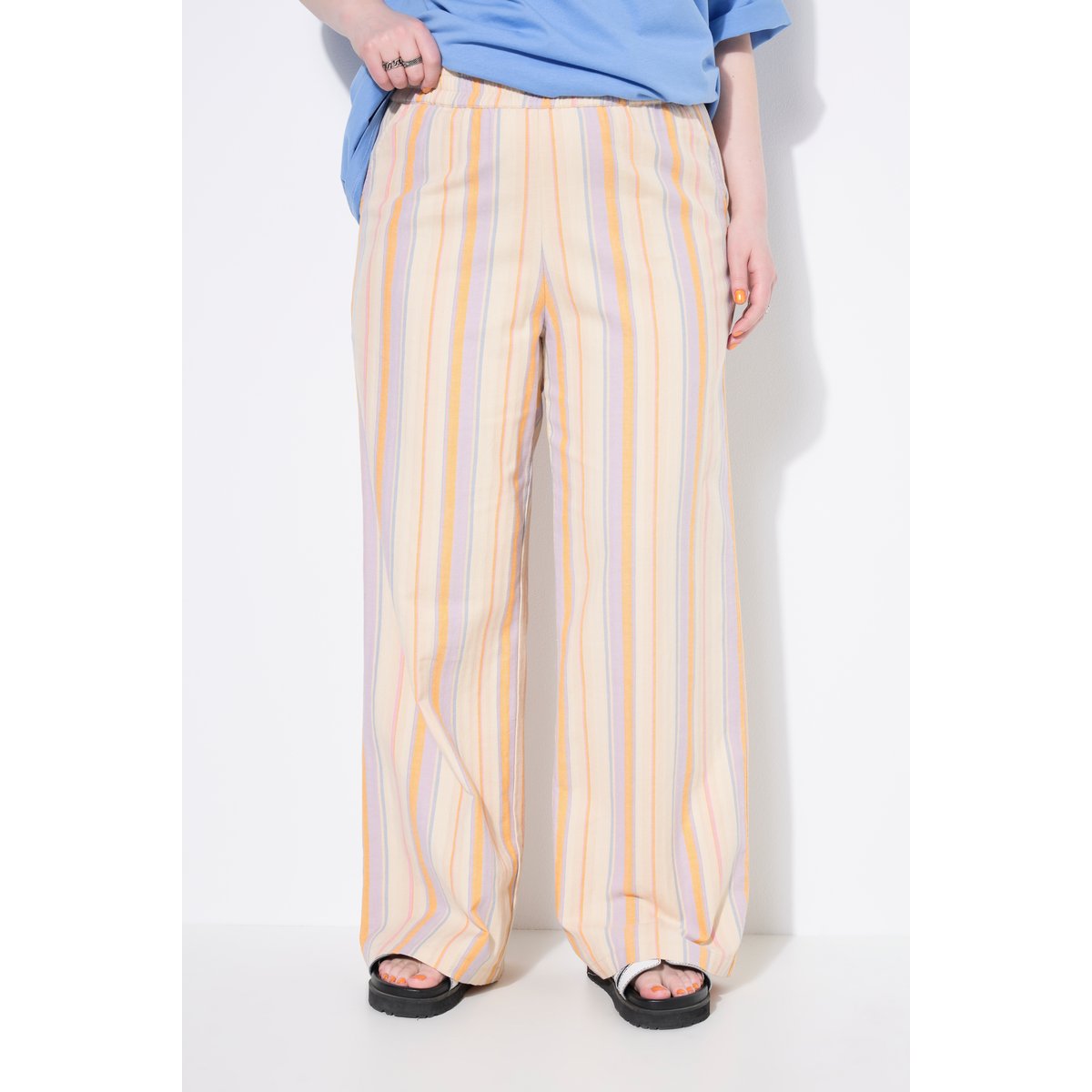 Pantalon rayé beige, STUDIO UNTOLD