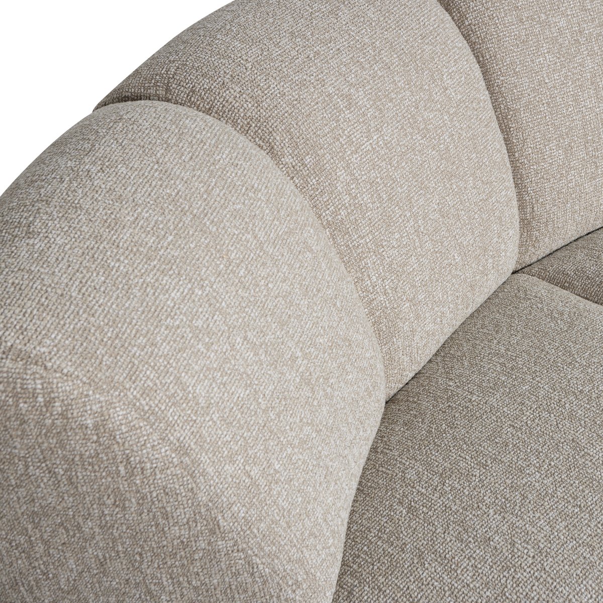 Élément de canapé d'angle de bouclé MOJO beige, WOOOD