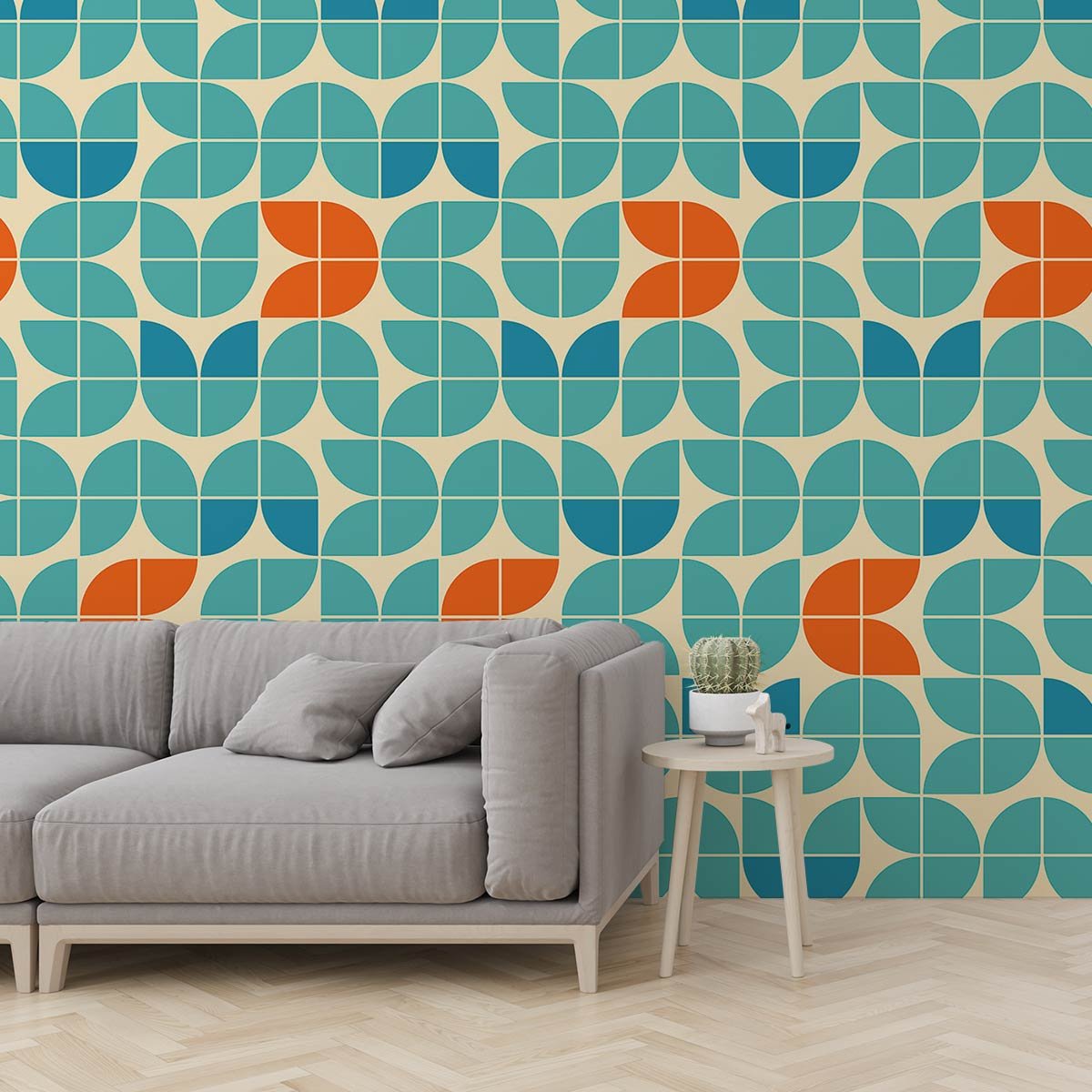 Papier peint, duplicate blue salon bleu, HEXOA