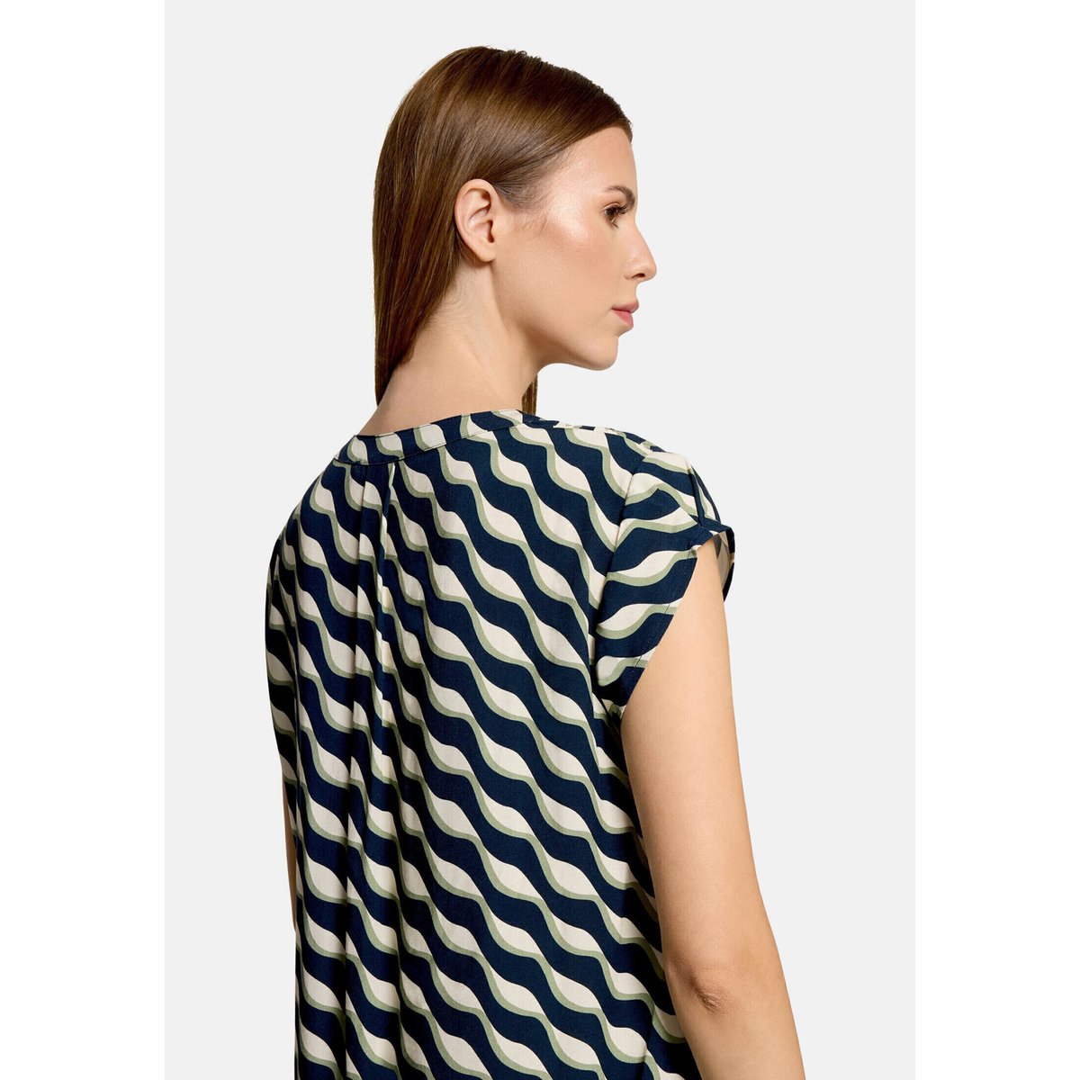 Tunique manches courtes dark blue/green, BETTY BARCLAY