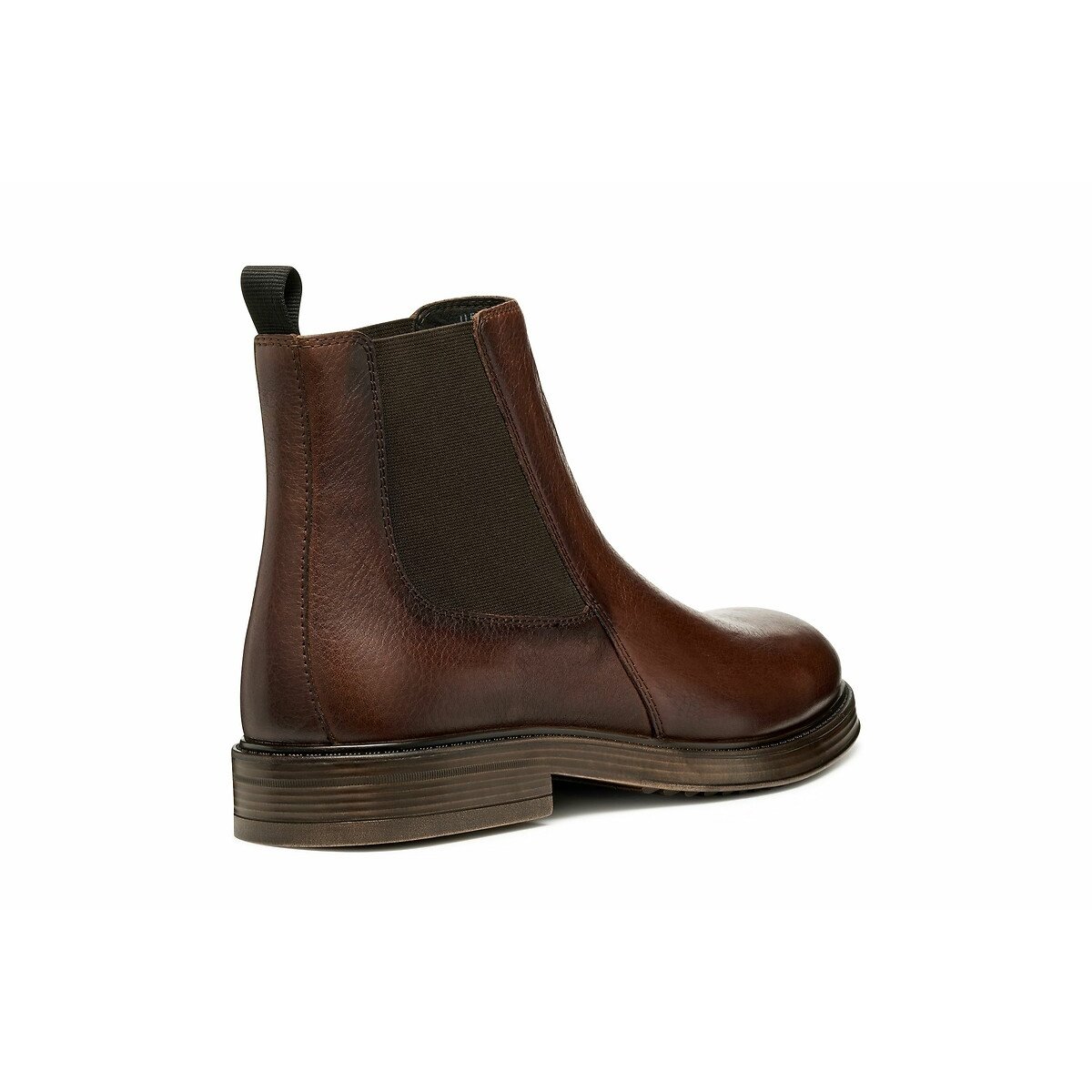 Henreys Breathable Chelsea Boots in Leather brown, GEOX