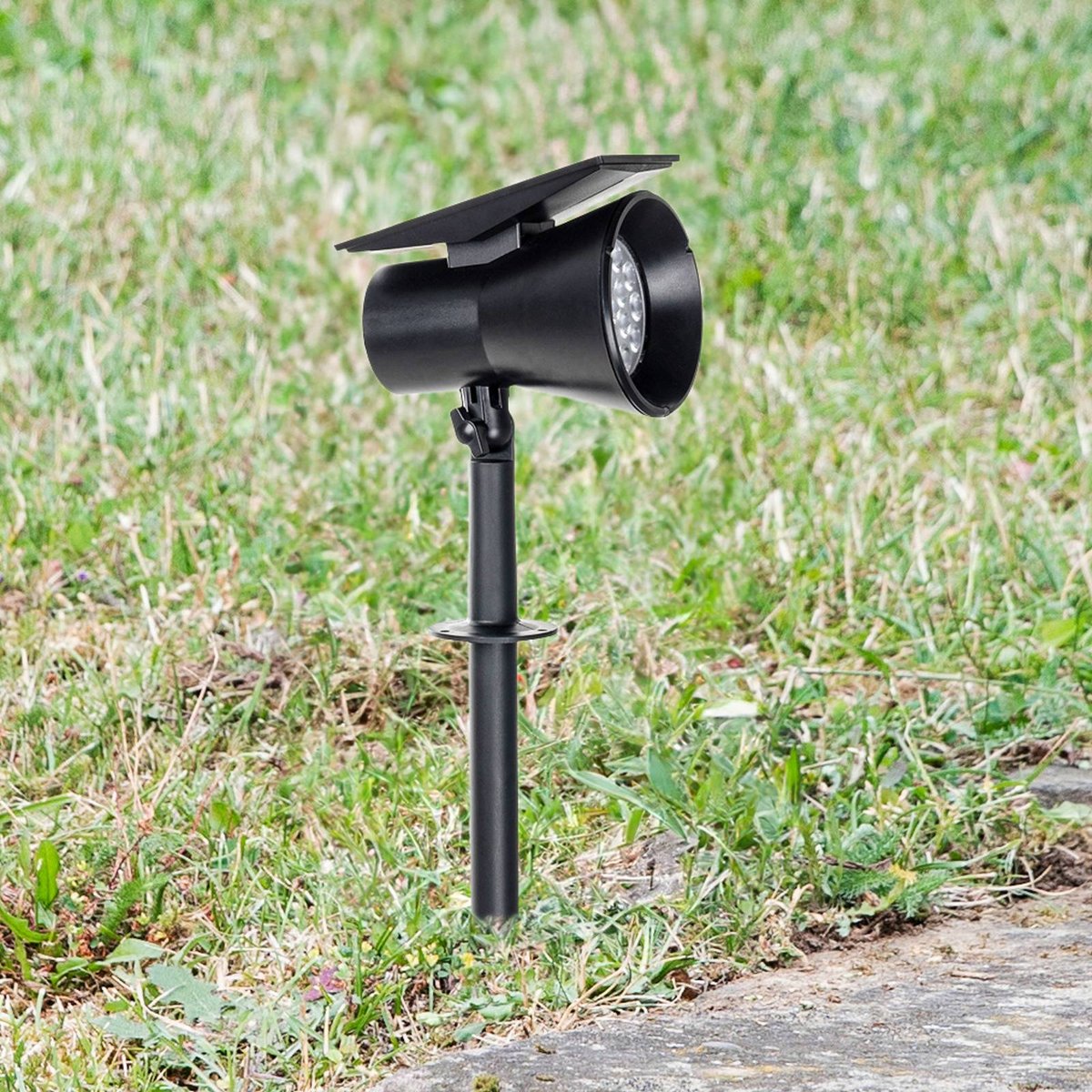 Lampe solaire  moderneLED, Birko noir, PRIOS