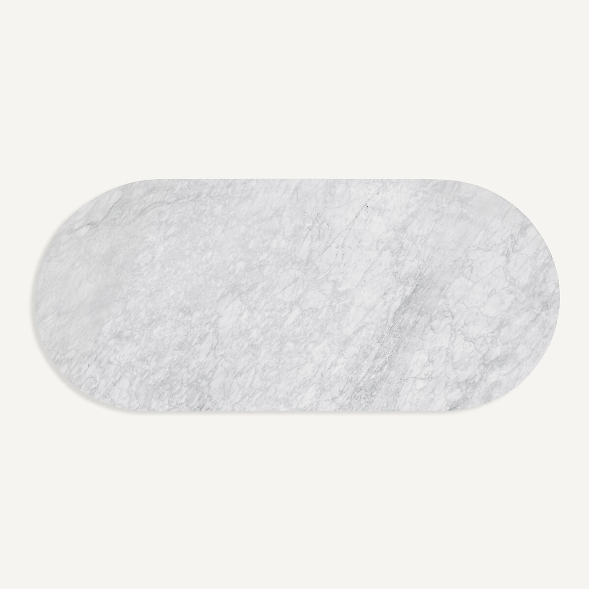 Piano per tavolo ovale in marmo, L220 cm, Ovalo marmo bianco, AM.PM
