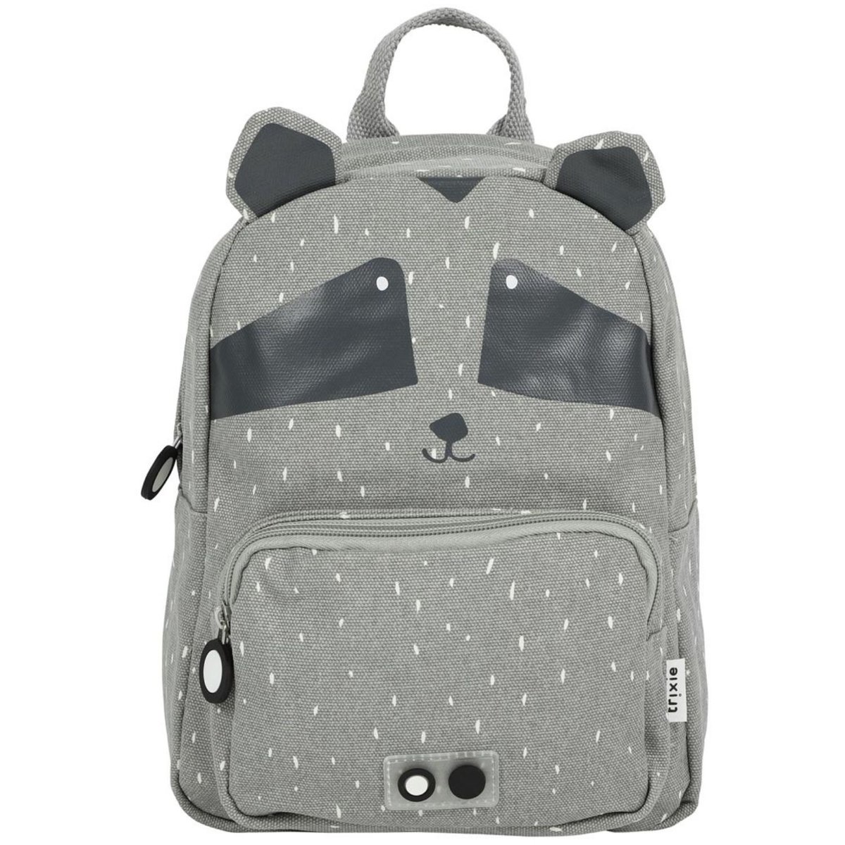 Sac à dos enfant gris, blanc, noir, TRIXIE