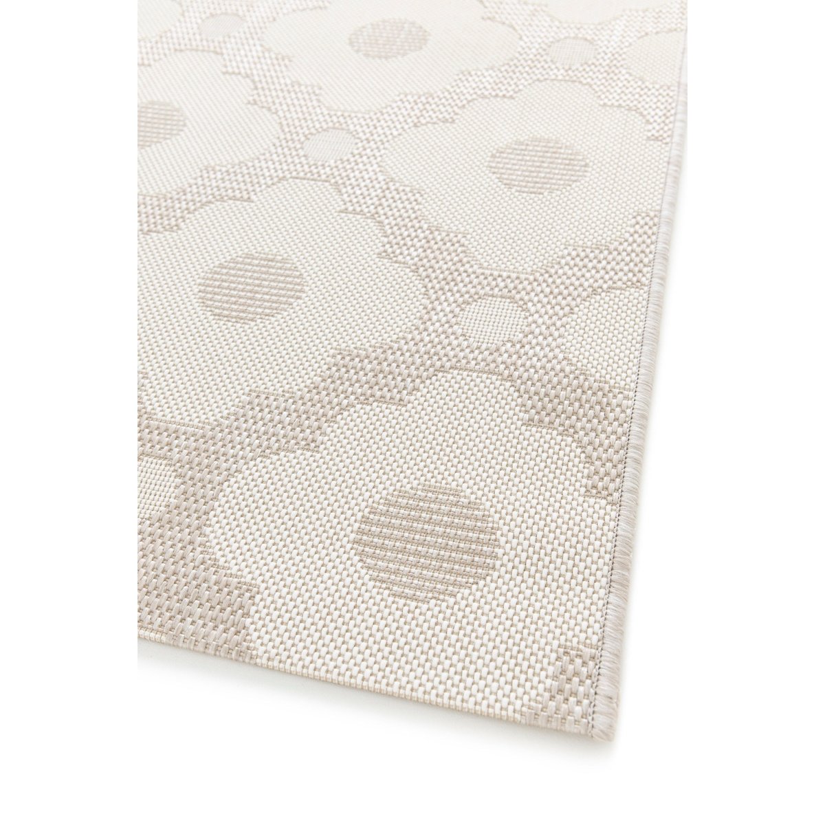 Tapis design intérieur extérieur fibres recyclées DAISY beige sable, AFK LIVING