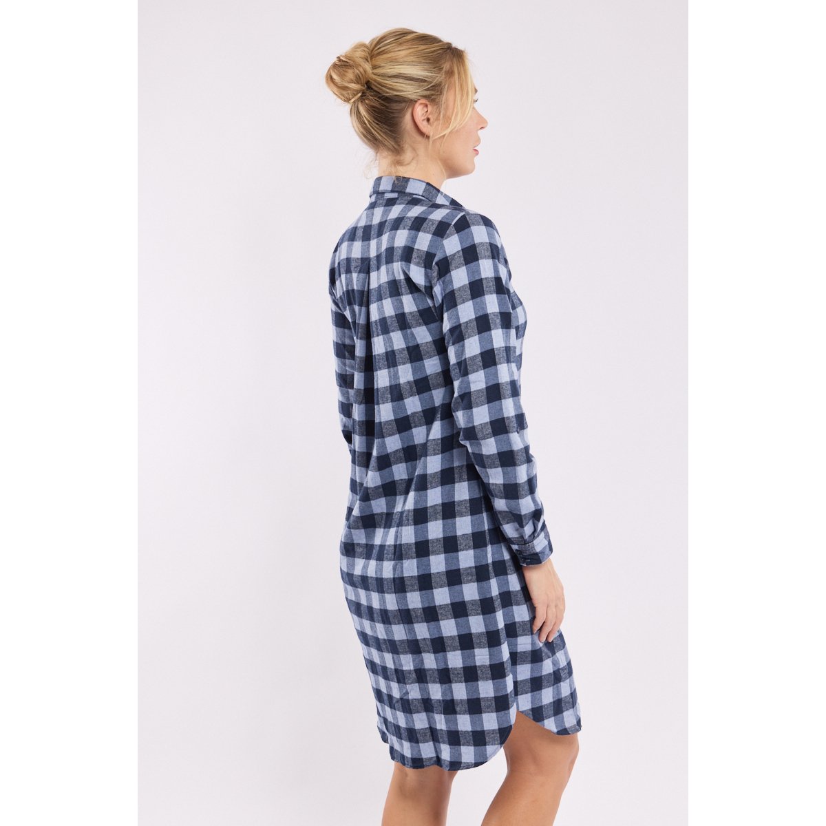 Robe chemise à carreaux seal/aniline, ARMOR-LUX