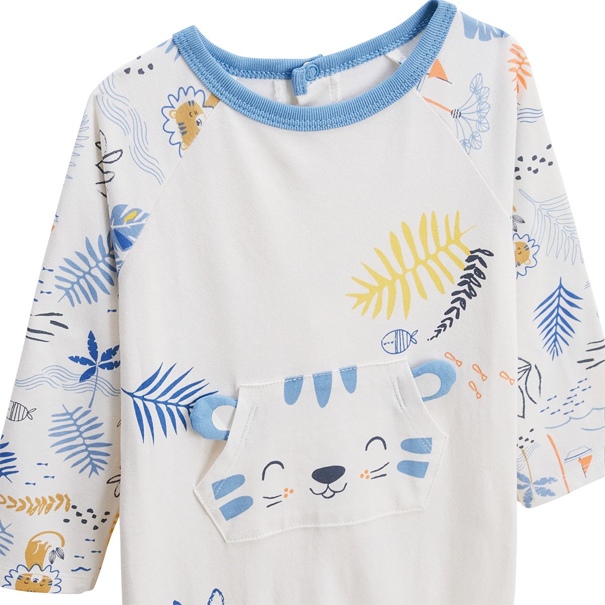 Pyjama bébé Biscarosse ecru, PETIT BEGUIN