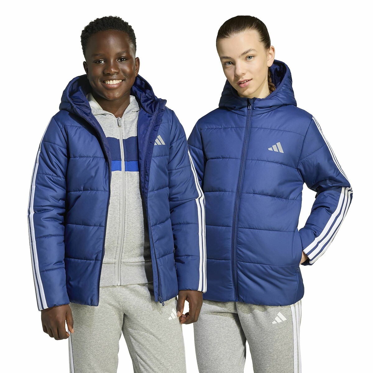 Doudoune à capuche bleu marine, ADIDAS SPORTSWEAR