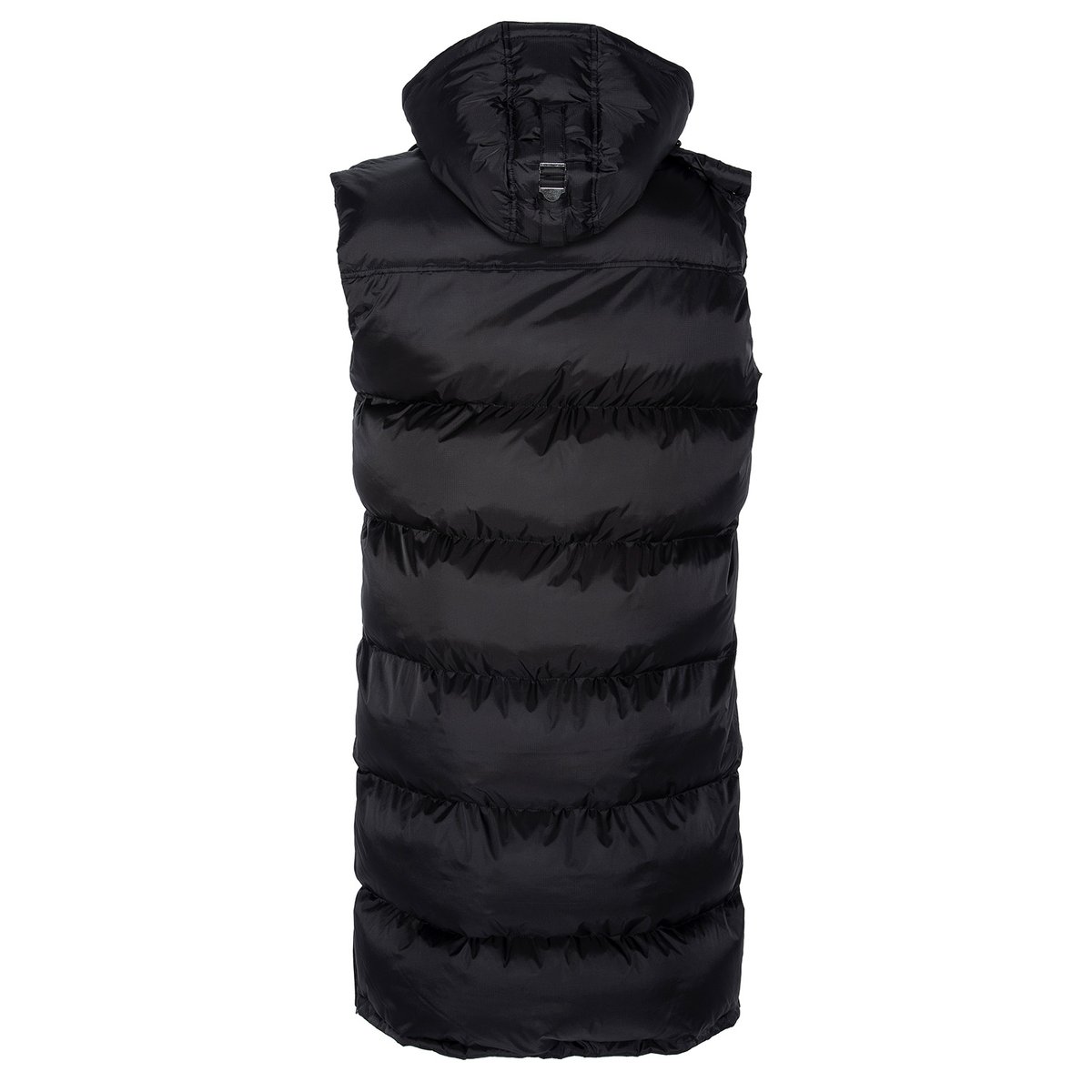 Doudoune extra longue sans manches noir, SCHOTT
