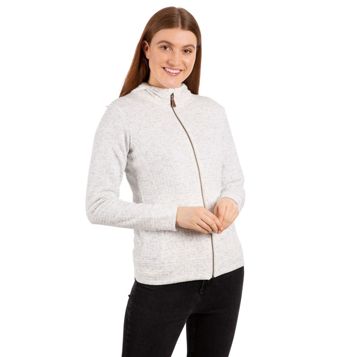 Veste à capuche WINNIE blanc chiné, TRESPASS