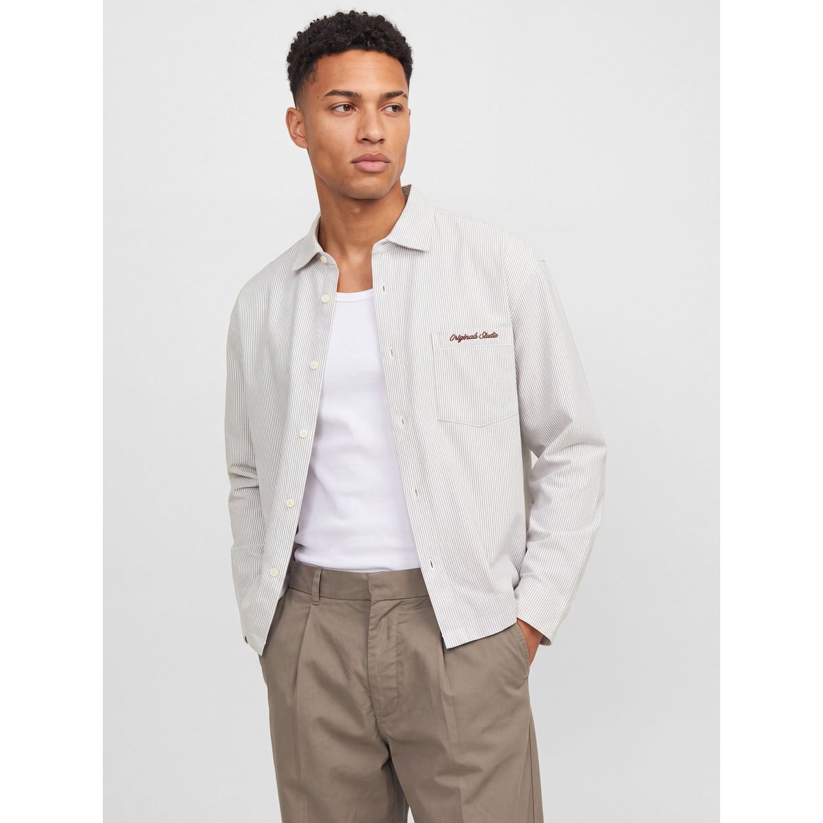 Chemise En Popeline marron - cambridge brown 1, JACK & JONES
