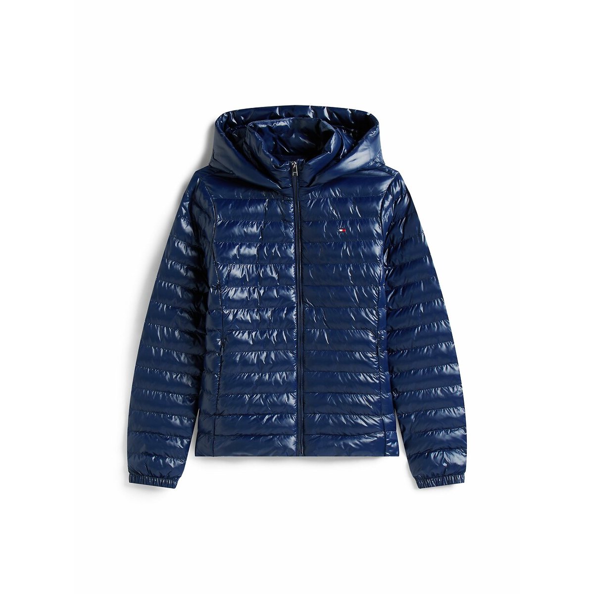 Doudoune courte à capuche, manches longues bleu, TOMMY HILFIGER