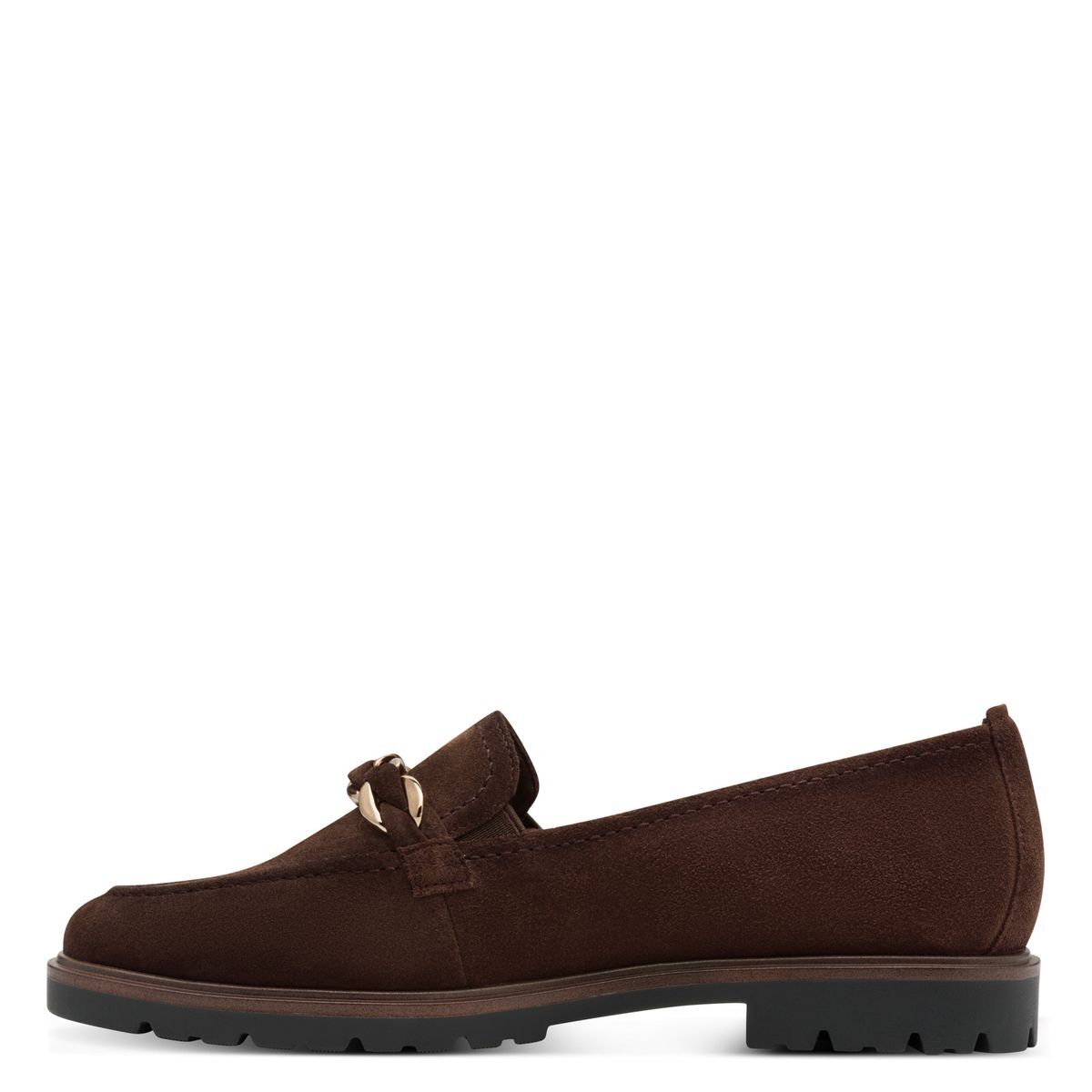 Mocassins cuir bride dessus marron mocca, TAMARIS