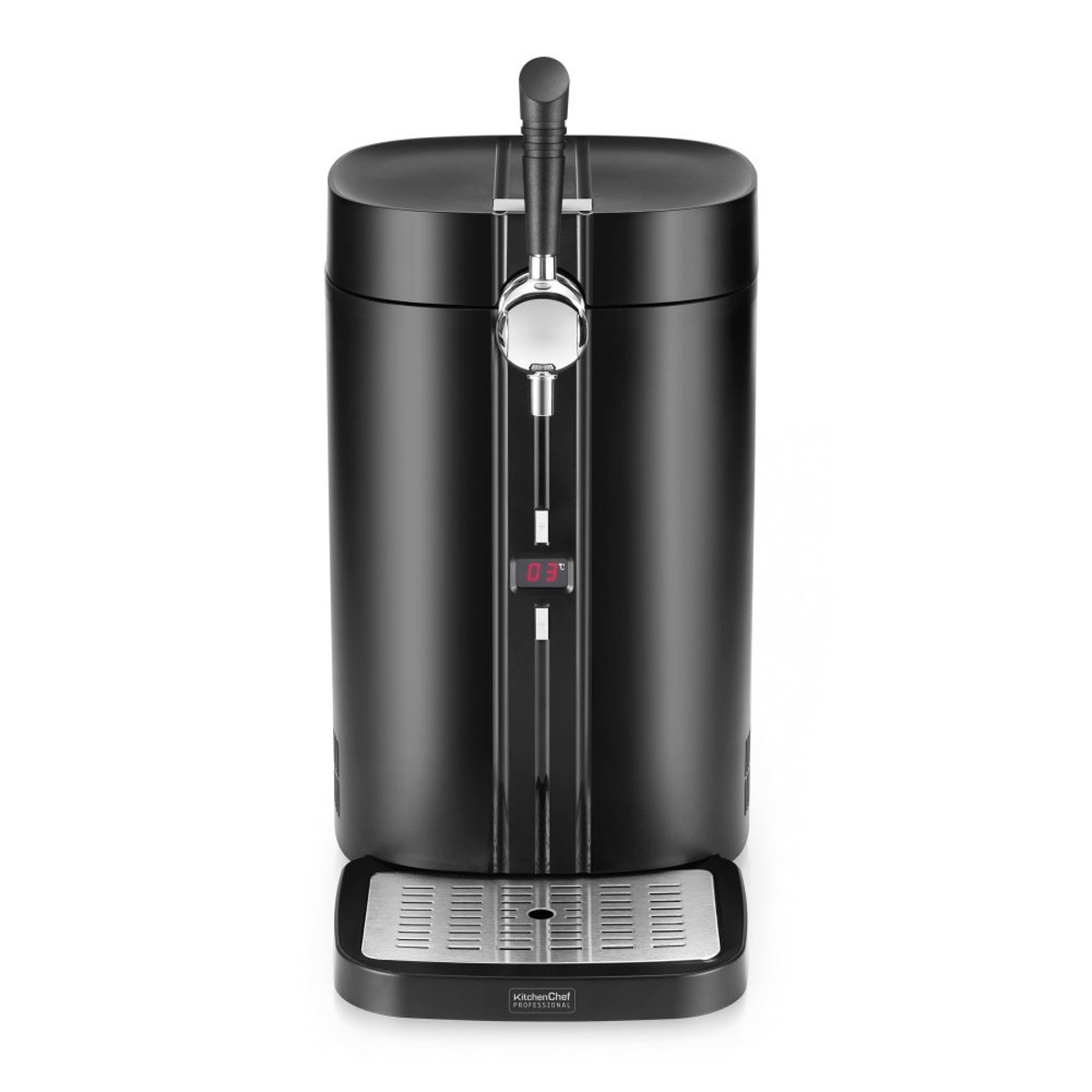 Tireuse à bière pour fût pressurisés de 5 litres noir, KITCHEN CHEF