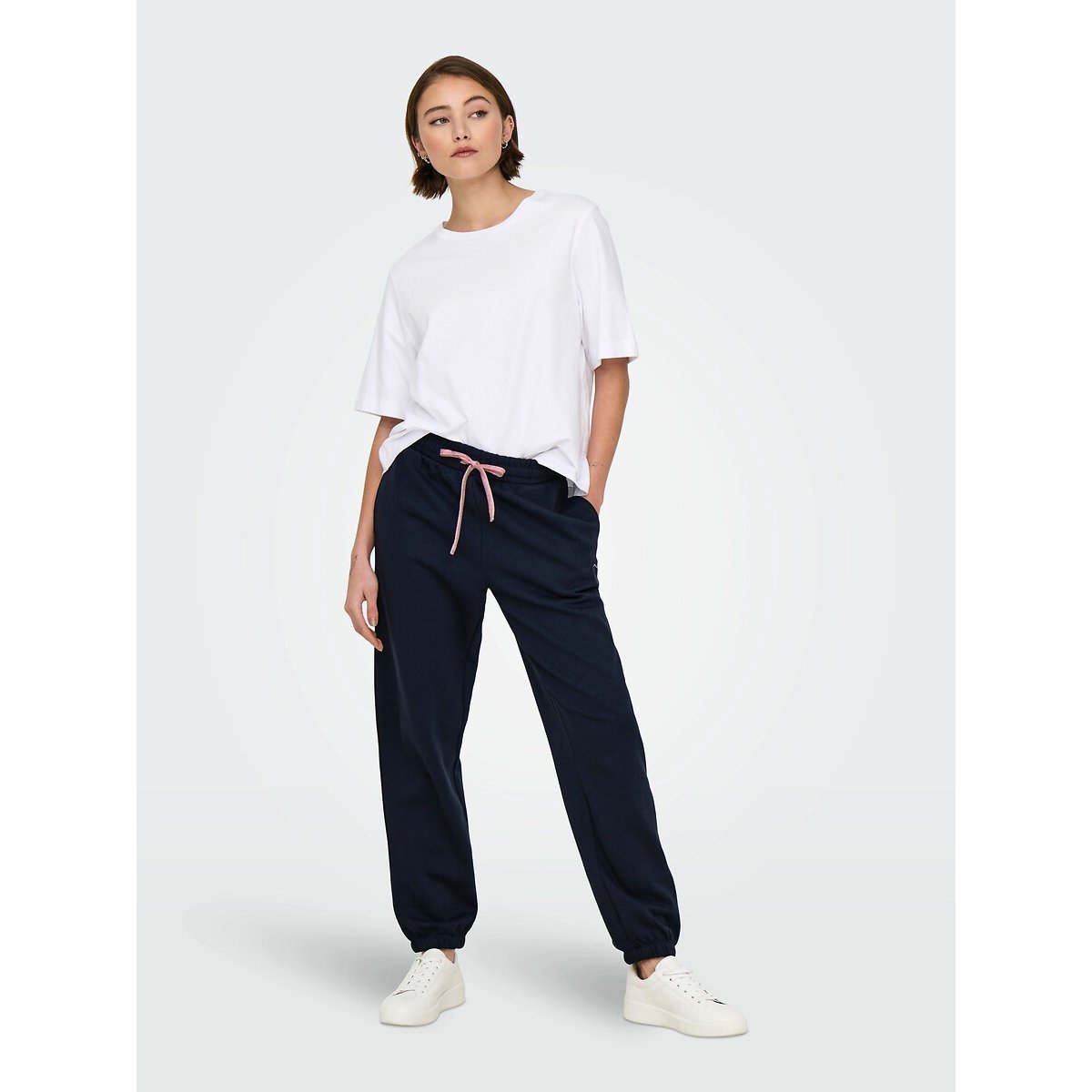 Broek met hartjes marineblauw, ONLY