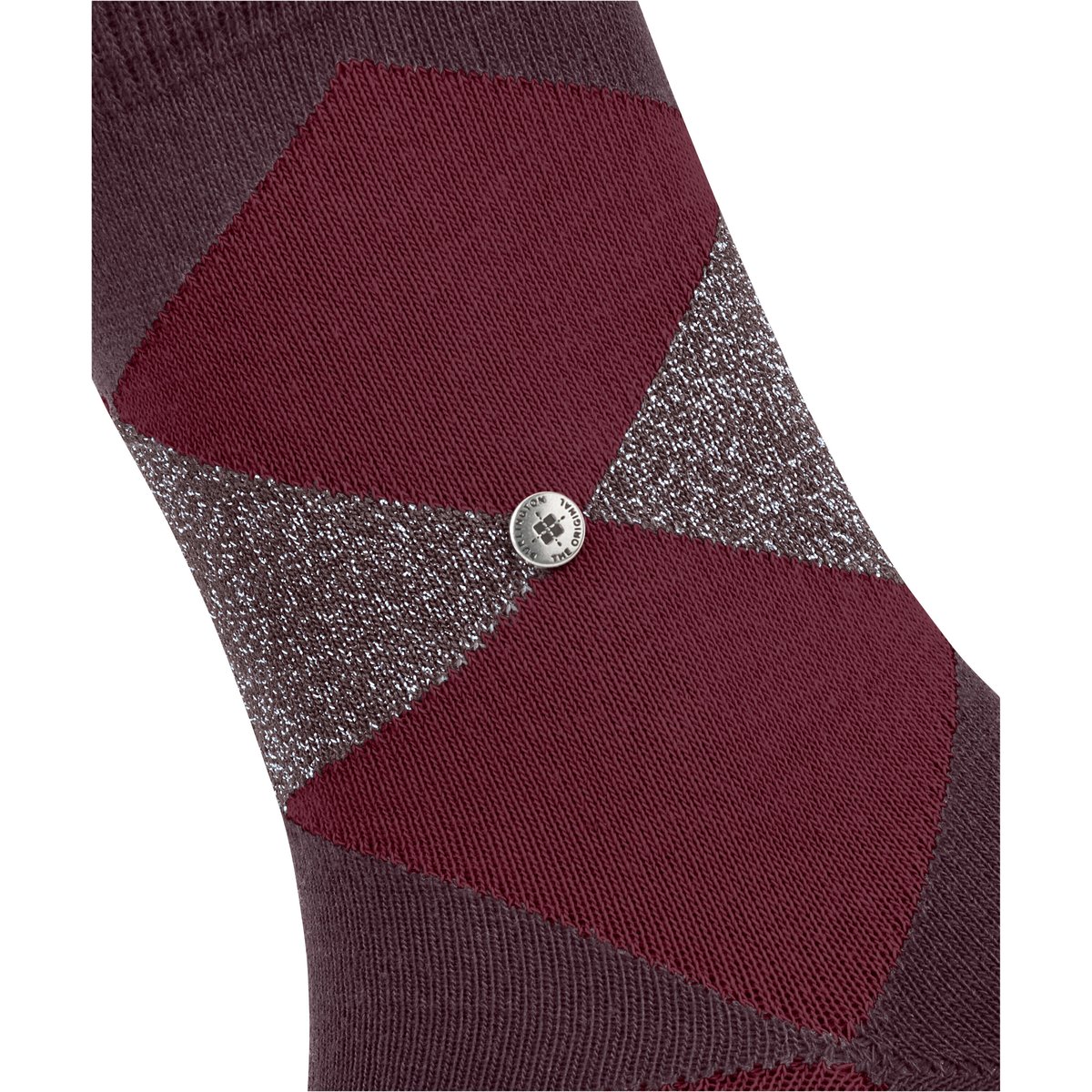 Chaussettes Glitter Bonnie Opaque rouge, BURLINGTON