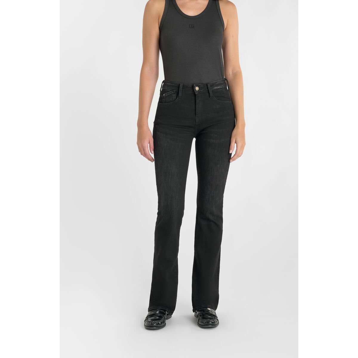 Jeans bootcut POWER bootcut, longueur 34 black / black, LE TEMPS DES CERISES
