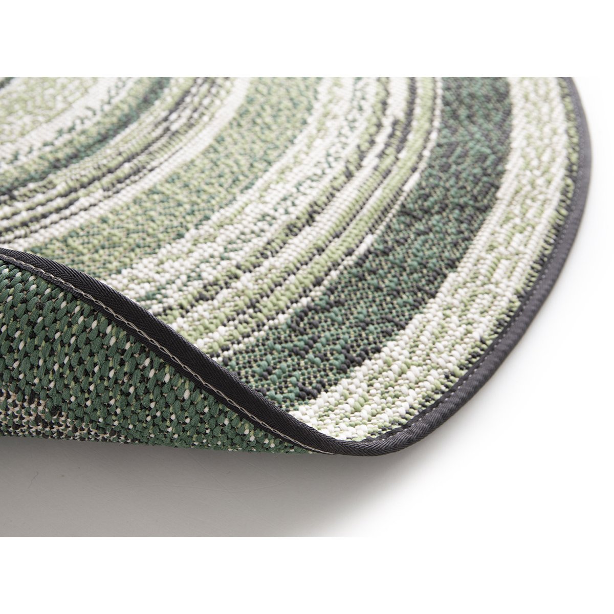 Tapis poils ras style bohème, IVY vert, BOBOCHIC