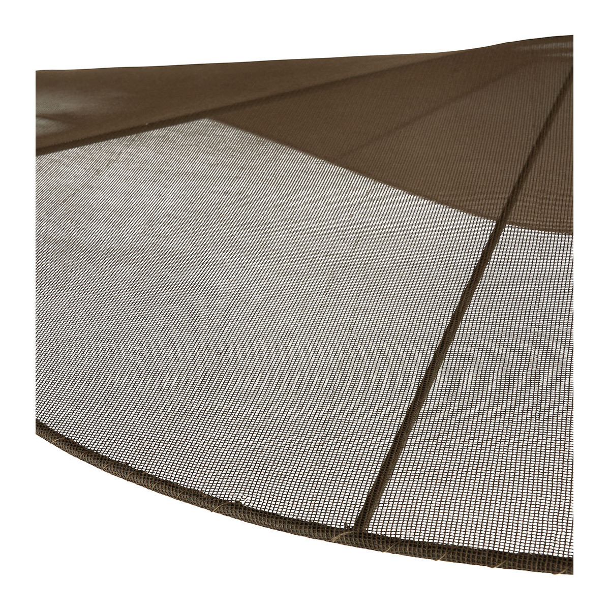 Suspension tissage et métal dia 120x22 marron, BLANC D’IVOIRE