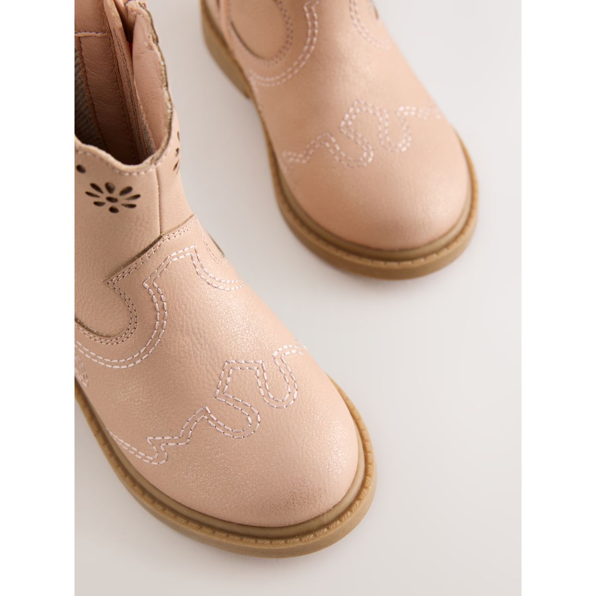 Bottines style western rose scintillant, NEXT