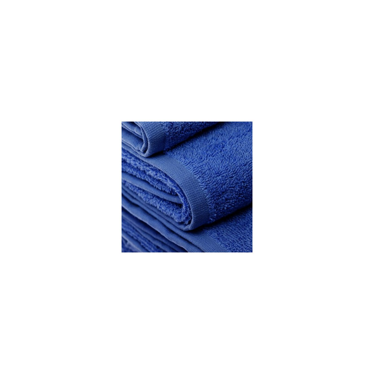 Serviette de toilette 100% coton bleu foncé - 50x100cm bleu, WADIGA